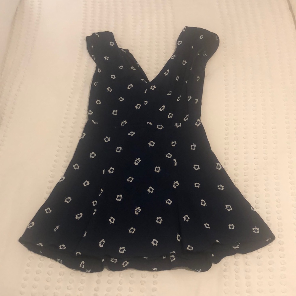 Reformation Navy Blue Mini Dress